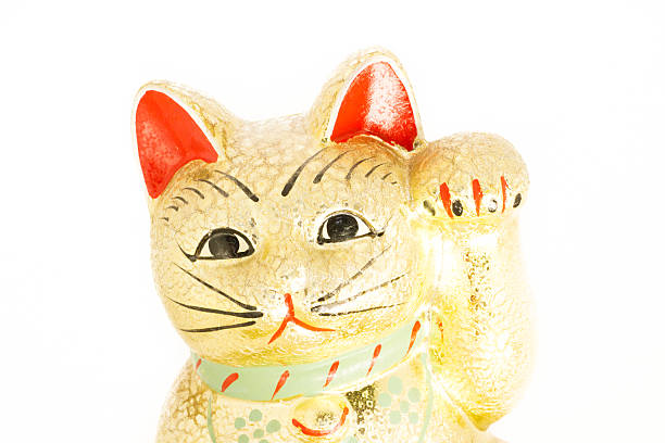 istock Japanese golden beckoning cat also known as a Maneki Neko 469685288