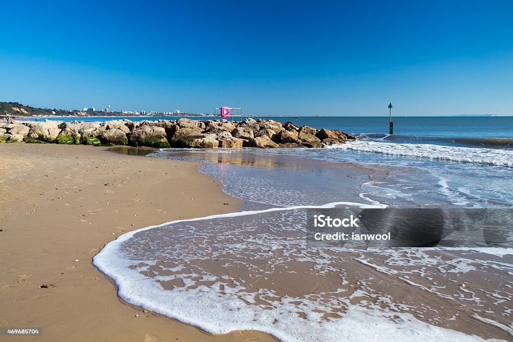 Sandbanks Beach Dorset Beautiful golden sandy beach at Sandbanks Dorset England UK Europe 2015 Stock Photo