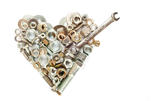 istock Nuts and bolts heart 469689797