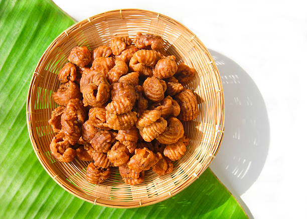 istock thai dessert called krong-krang-krob .or crispy pastry. 469690865