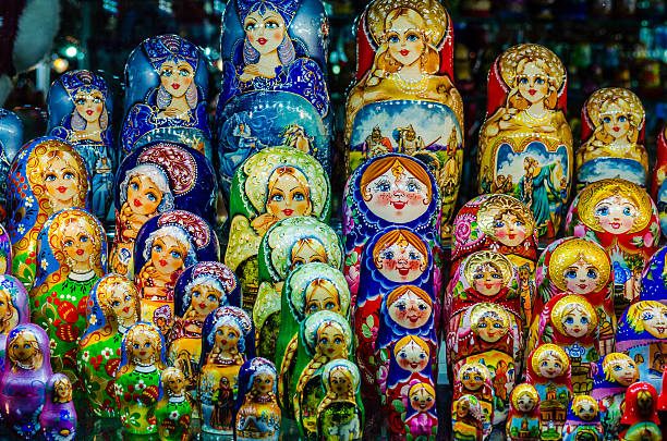 istock Russian national dolls matreshka 469695538