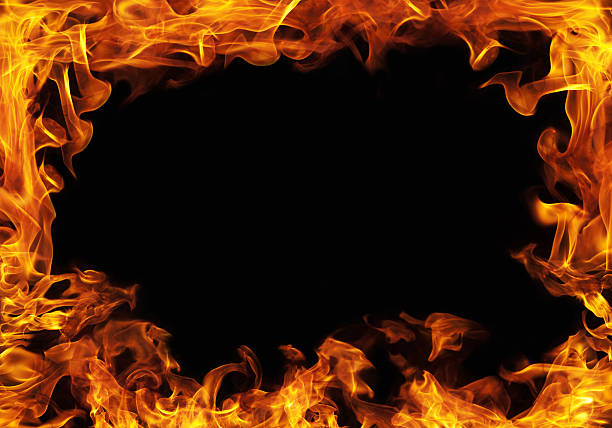 Fire frame Fire frame flame photos stock pictures, royalty-free photos & images