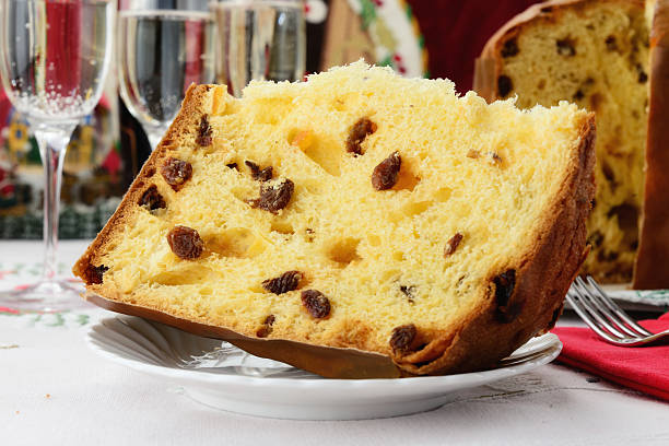 istock Italian panettone Christams cake 469697431