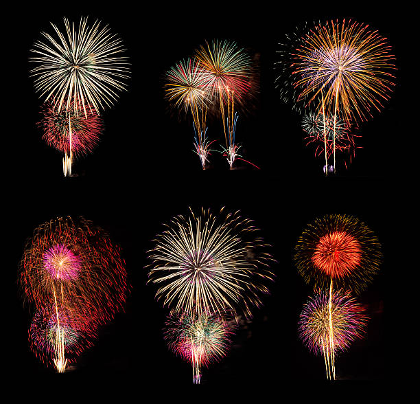 istock Fireworks set of six picture 469708751