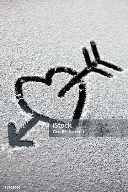 Heart In The Snow Stock Photo - Download Image Now - Gay Person, Valentine's Day - Holiday, Abstract