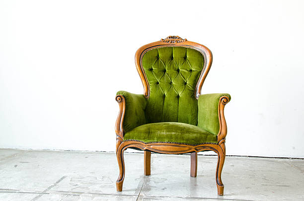 istock Luxury green vintage style sofa in vintage room 469712010