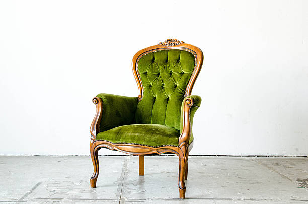 istock Luxury green vintage style sofa in vintage room 469712012
