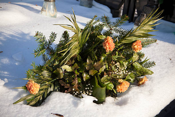 istock Decoration of graves in the cemetery 469712737