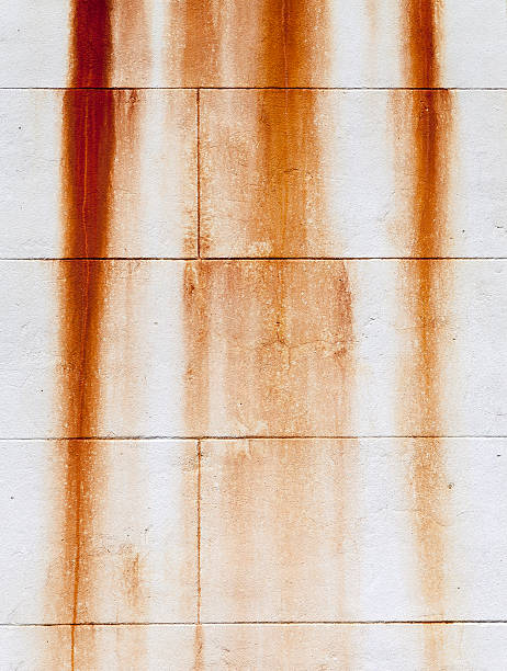 Free Stock Photo of Large industrial wall with vertical rusty streaks ...