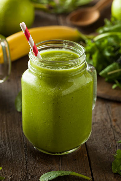 istock Healthy Organic Green Fruit Smoothie 469719818