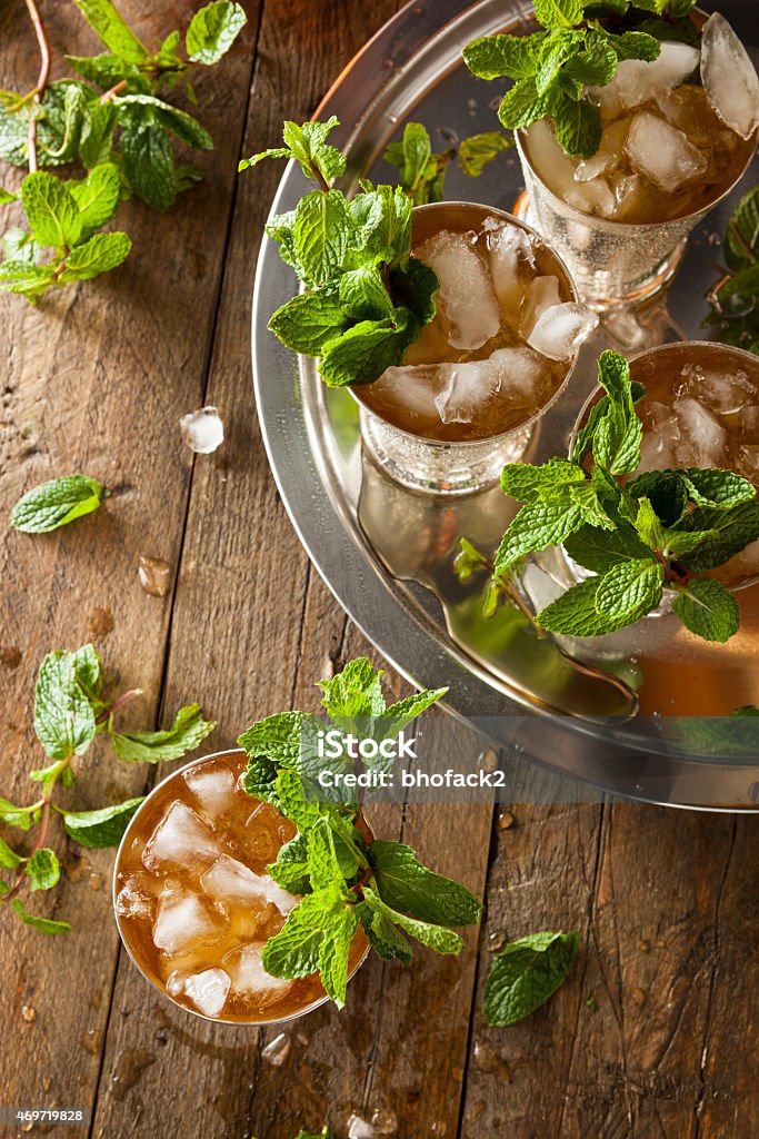 Refreshing Cold Mint Julep Refreshing Cold Mint Julep for the Derby Mint Julep Stock Photo