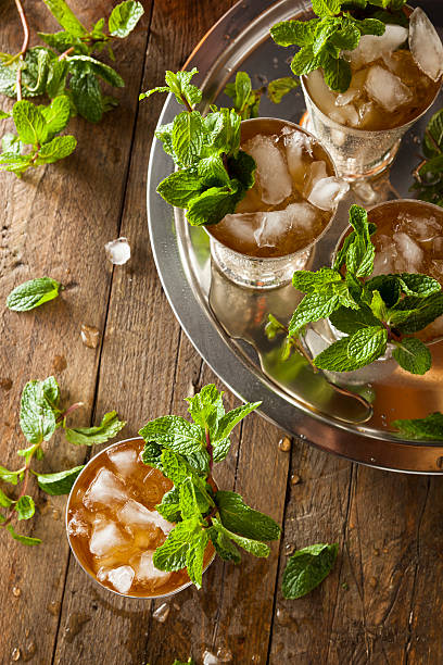 Refreshing Cold Mint Julep Refreshing Cold Mint Julep for the Derby mint julep photos stock pictures, royalty-free photos & images