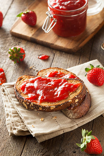 istock Homemade Strawberry Jelly on Toast 469719880