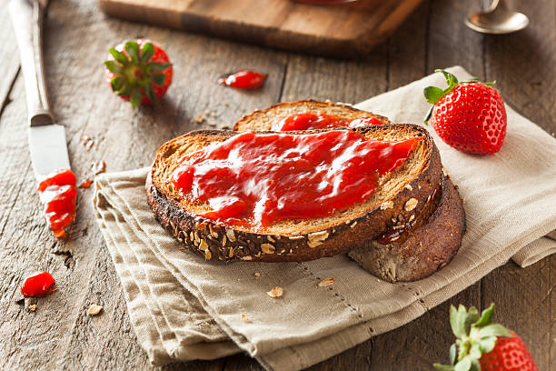 istock Homemade Strawberry Jelly on Toast 469719882