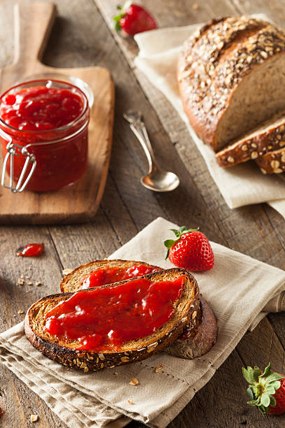 istock Homemade Strawberry Jelly on Toast 469719888