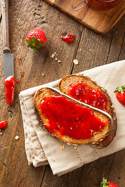 istock Homemade Strawberry Jelly on Toast 469719896