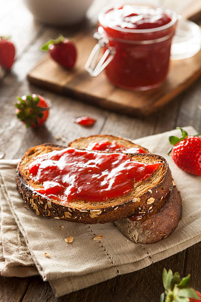istock Homemade Strawberry Jelly on Toast 469719904