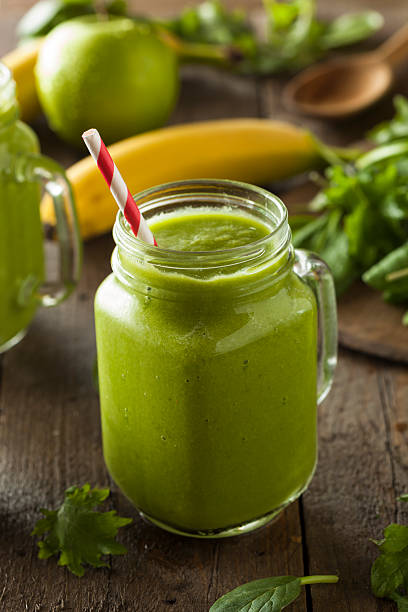 istock Healthy Organic Green Fruit Smoothie 469720096
