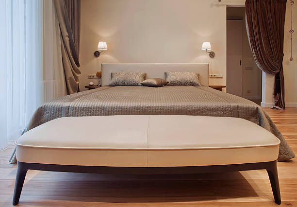 istock Interior design series of nice cozy bedroom 469722059