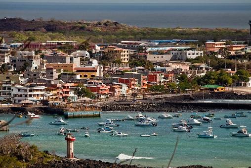 Picturesque coastland in San Cristobal island, Galapagos, Ecuador