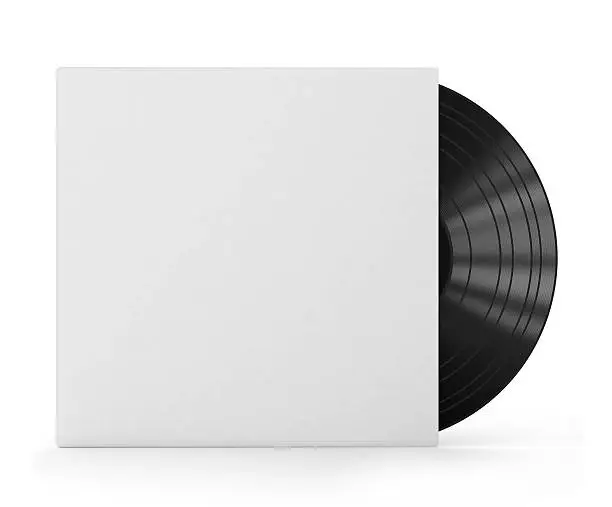 Photo of Vinyl record with blank cover
