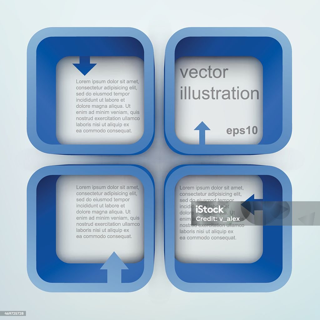 Abstract 3d Vector Illustration With Place For Text Stock Illustration ...
