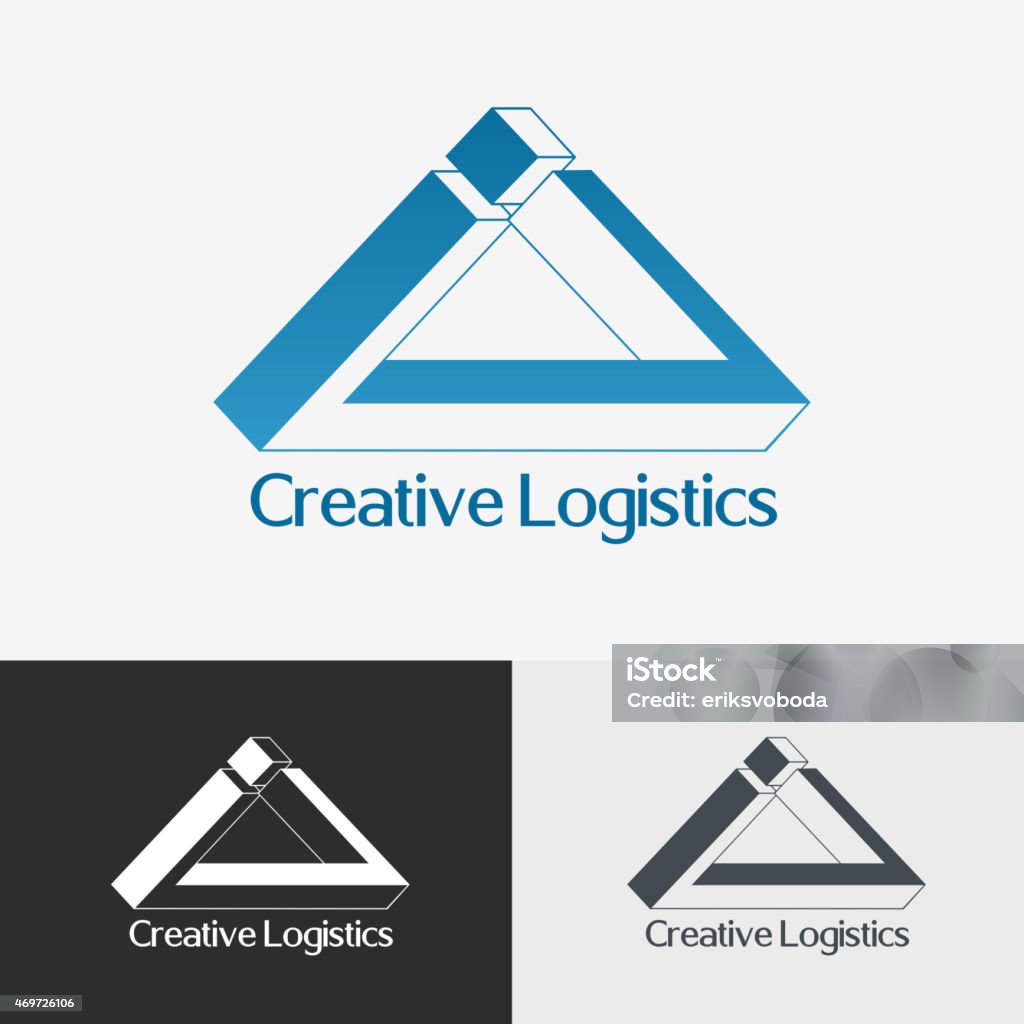 Triangle impossible vector logo design template. Triangle impossible vector logo design template. Creative logistics. 2015 stock vector