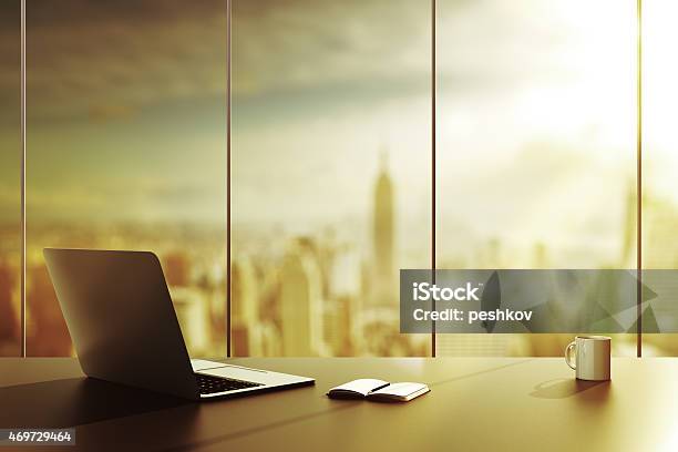 Office Stock Photo - Download Image Now - 2015, Book, City