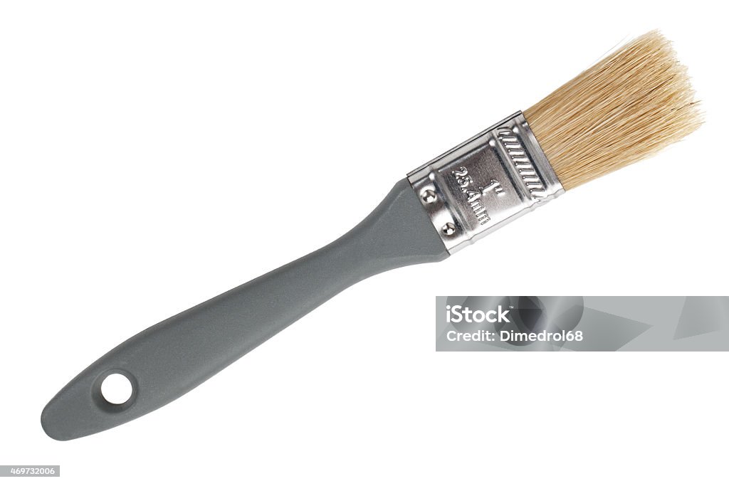 The Thin Paint Brush With Natural Bristles Stock Photo - Download