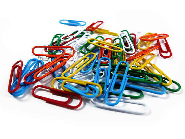 istock Colourful Paper Clip Isolated on White Background 469732745