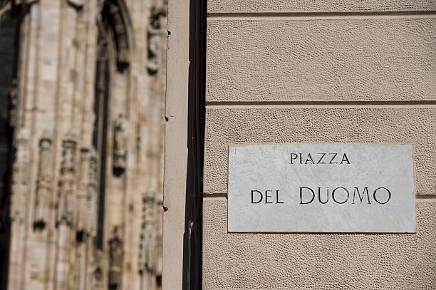 istock Milan 2005 Expo capital Cathedral sign 469733236