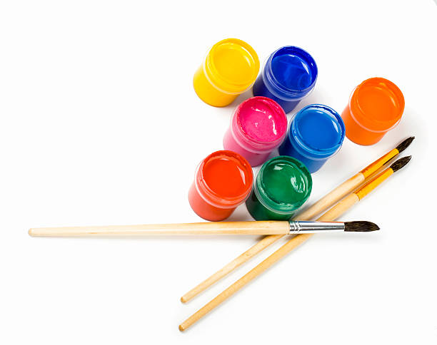 istock gouache of paint and brush 469733381