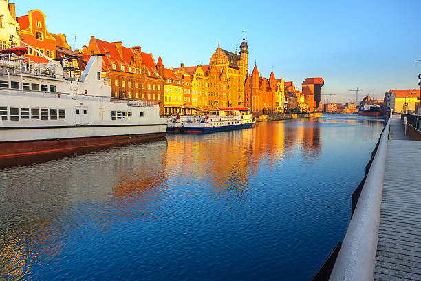 istock Sunrise view on Gdansk old town from waterfront 469733542