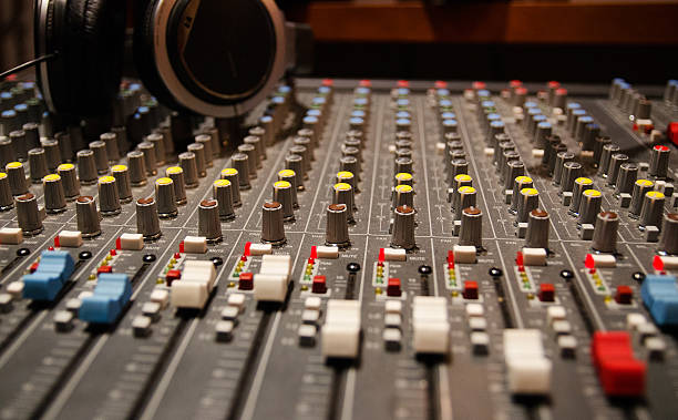 istock Music production recording sound studio sliders 469734232