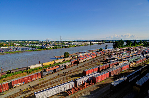 railway containers,new westminster,bc,canada