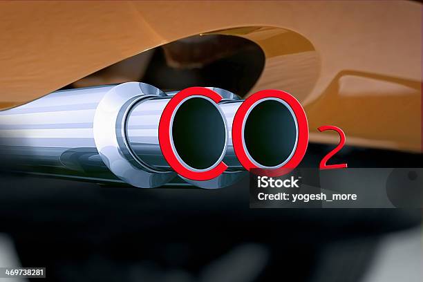 Tubo Di Scarico Auto Co2 - Fotografie stock e altre immagini di Ambientazione esterna - Ambientazione esterna, Ambiente, Anidride carbonica