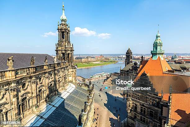 Dresden Skyline Mit Hofkirche Stockfoto und mehr Bilder von Dresden - Dresden, Sommer, 2015