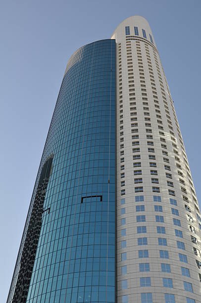 Dubai, UAE - December 22, 2011: Ascott Park Place in Dubai, UAE. The tower is one of the tallest buildings in Dubai.