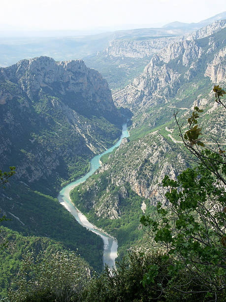 The gorge of Verdon - South-East of France stock photo