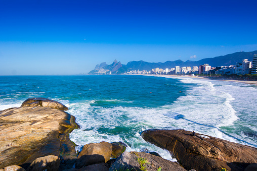 Photo of Ipanema Beach at Rio de Janeiro, Brazil. 