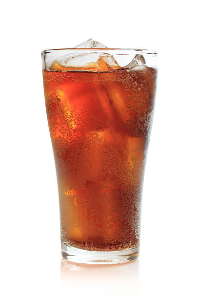 istock Full glass of cola, isolated on white background 469742770