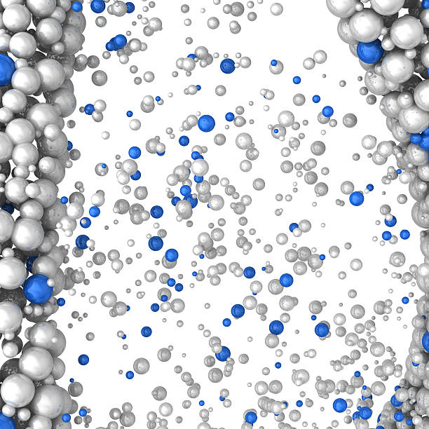 istock Background of the plurality reflecting blue and gray beads 469743620