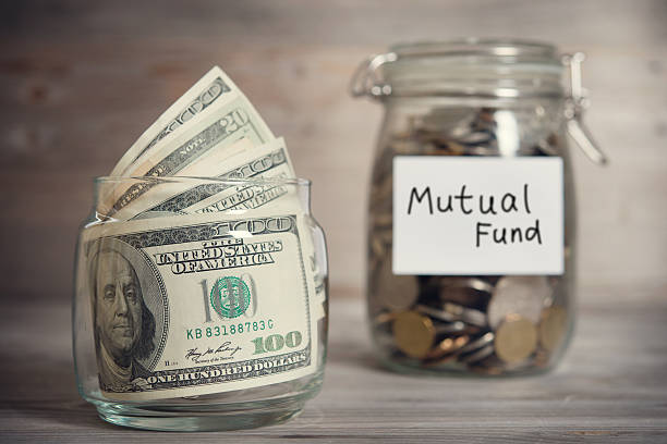 istock Financial concept with mutual fund label. 469743630