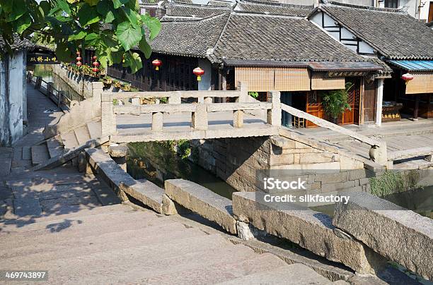 The Famous Twin Bridge In Zhouzhuang Water Town Near Shanghai Stock Photo - Download Image Now