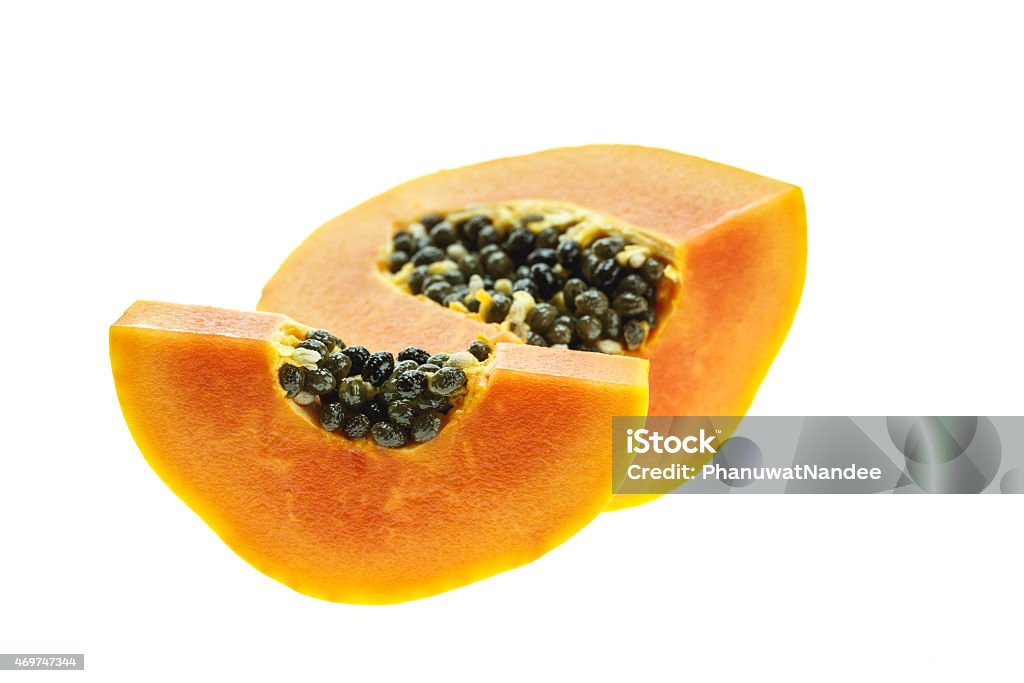 Thai papaya isolated on white Thai papaya isolated on white background 2015 Stock Photo