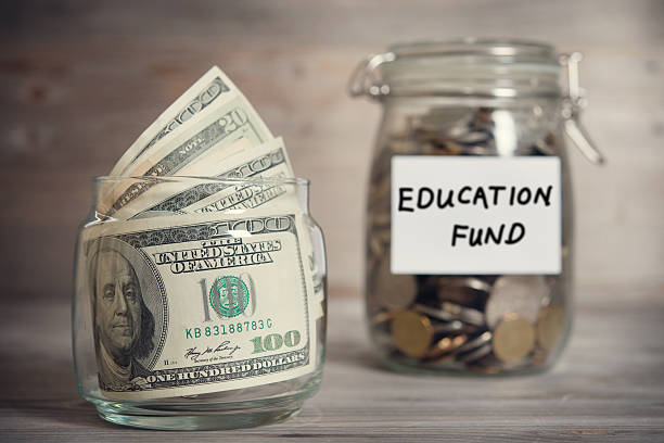 istock Financial concept with education fund label. 469753678