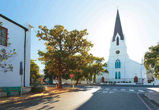 Church in Stellenbosh, South Africa Church in Stellenbosh, South Africa stellenbosch stock pictures, royalty-free photos & images