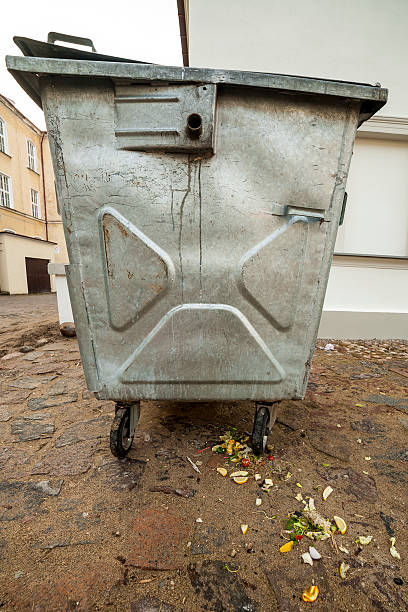 istock Food scattered under the basket trash. 469753889