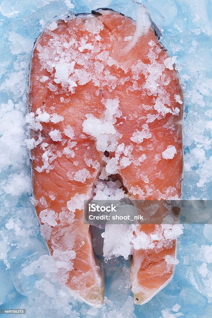 Corte Filé de salmão fresco - Foto de stock de Alimentação Saudável royalty-free