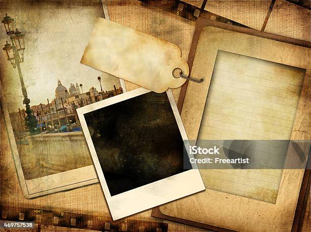 Old Photo Album Stock Photo - Download Image Now - Photo Album, Old, Page